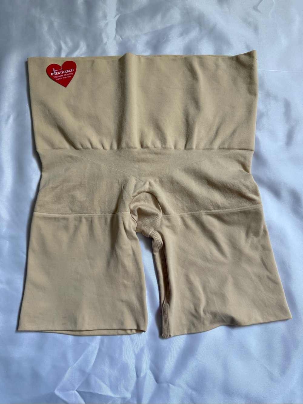 SPANX Women’s High-Waist Shaping Shorts - Cream